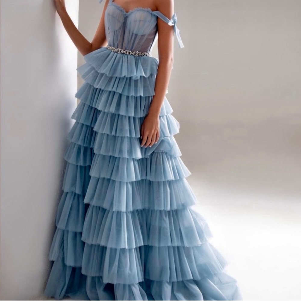 Milla Nova Dress Light Blue Sz Sm
